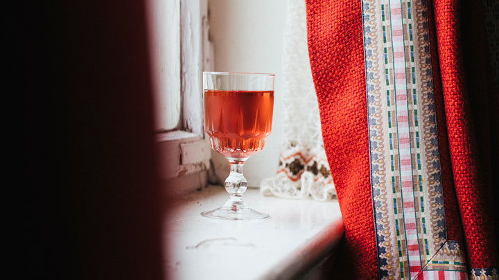 Kir and Roasted Beetroots with Burrata