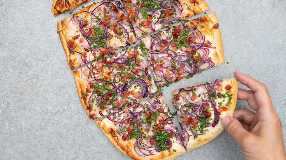 Cheers to Spring — A Delicious Flammkuchen & Fresh Mint Julep!