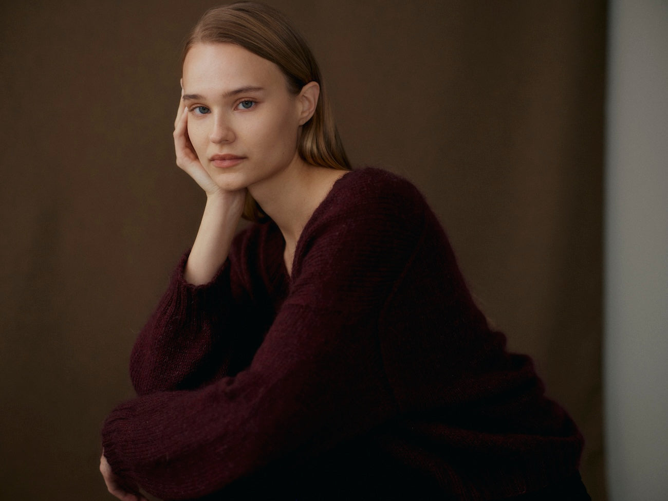 Arden V-Neck Sweater Knitting Pattern | Designed by Jonna Helin