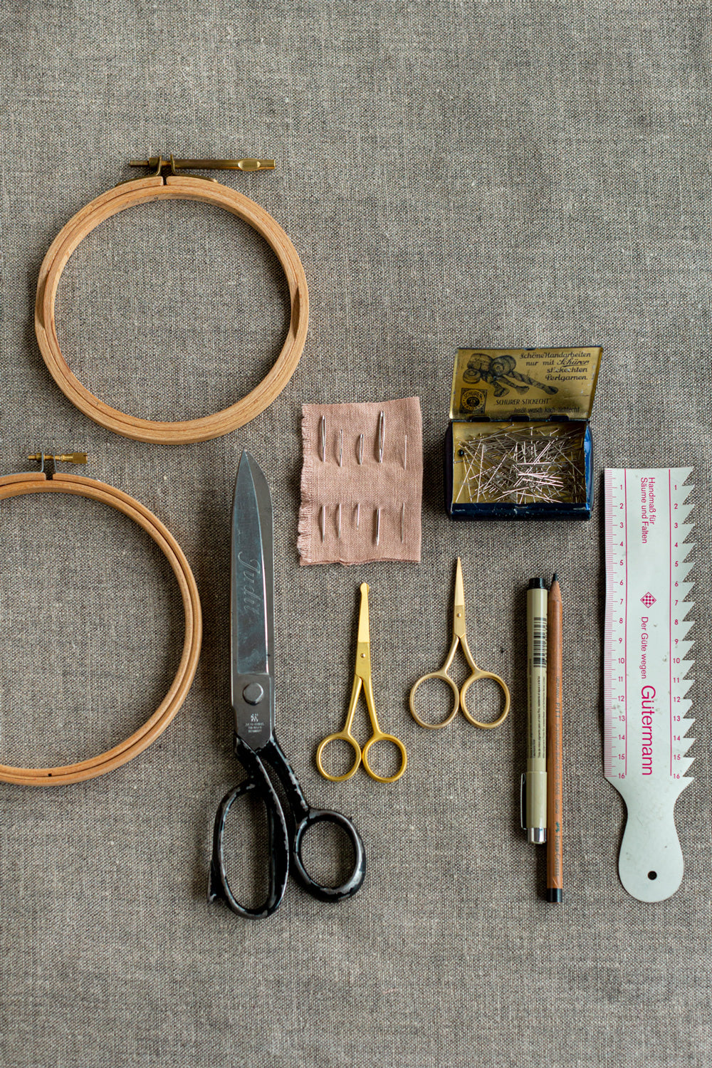 Embroidery Tools and Materials 